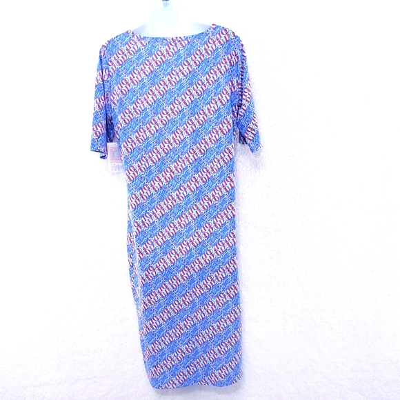 Lularoe Patriotic July 4th Julia Dress - Picture 2 of 7